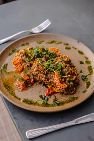 Fregola con Ragu de Ossobuco